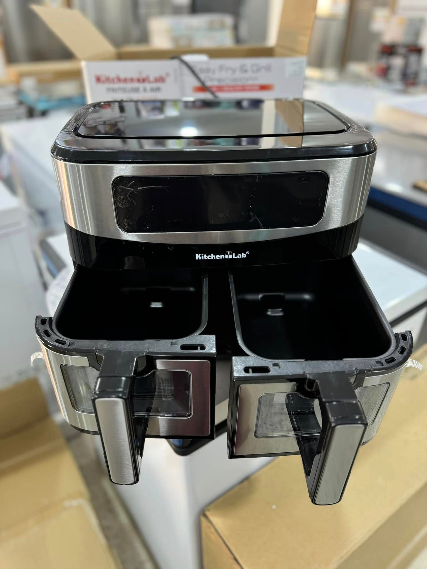 Friteuse Kitchen lab Double back 9l 2400w مقلاة كهربائية مزدوجة من كيتشن لاب