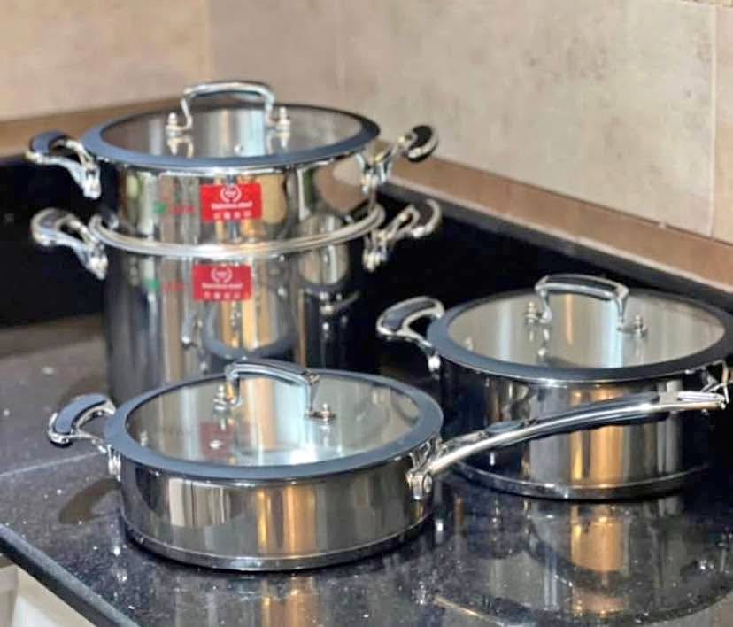 Série de batterie DELUX 18/10 inox 7pcs سلسلة ديلوكس 7 قطع ستانلس ستيل 18/10