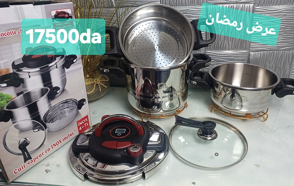 Cocotte minute STM Clipso 7 Pieces 18/10 STM كوكوطة 7 قطع