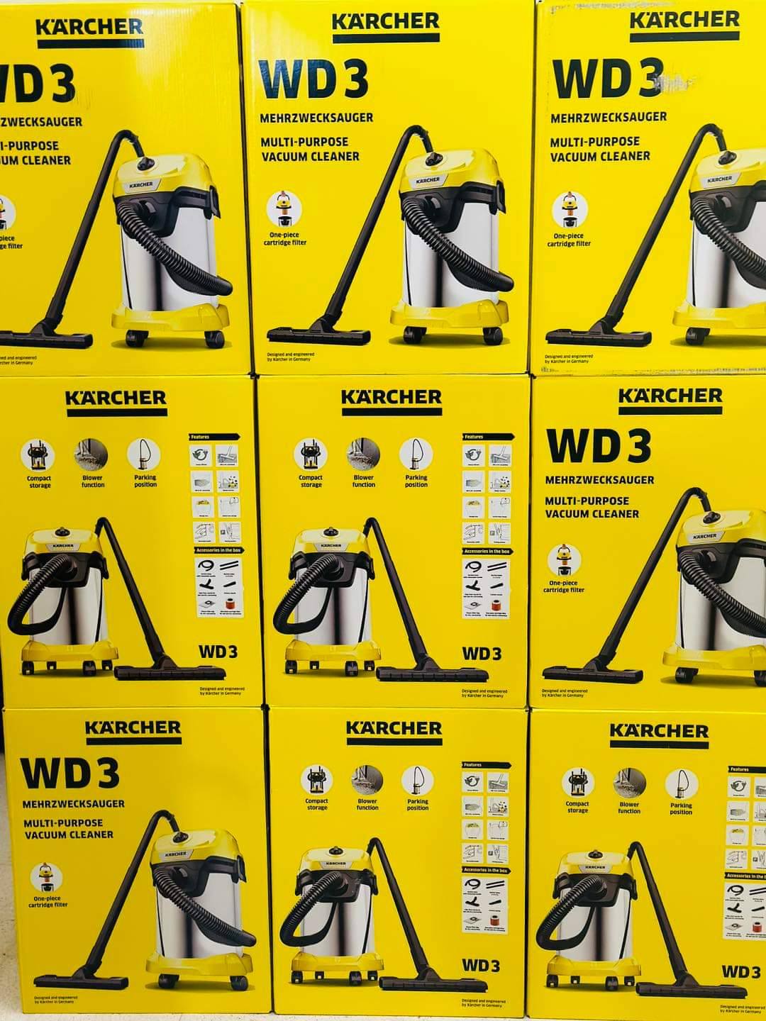 Kärcher WD3 Aspirateur multifonctions 1000W inox Original