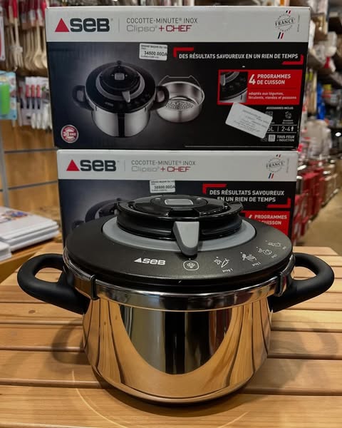 Cocotte Seb +CHEF Cocotte Minute 4.5L /6L /8L/10L 4Programmes كوكوطة