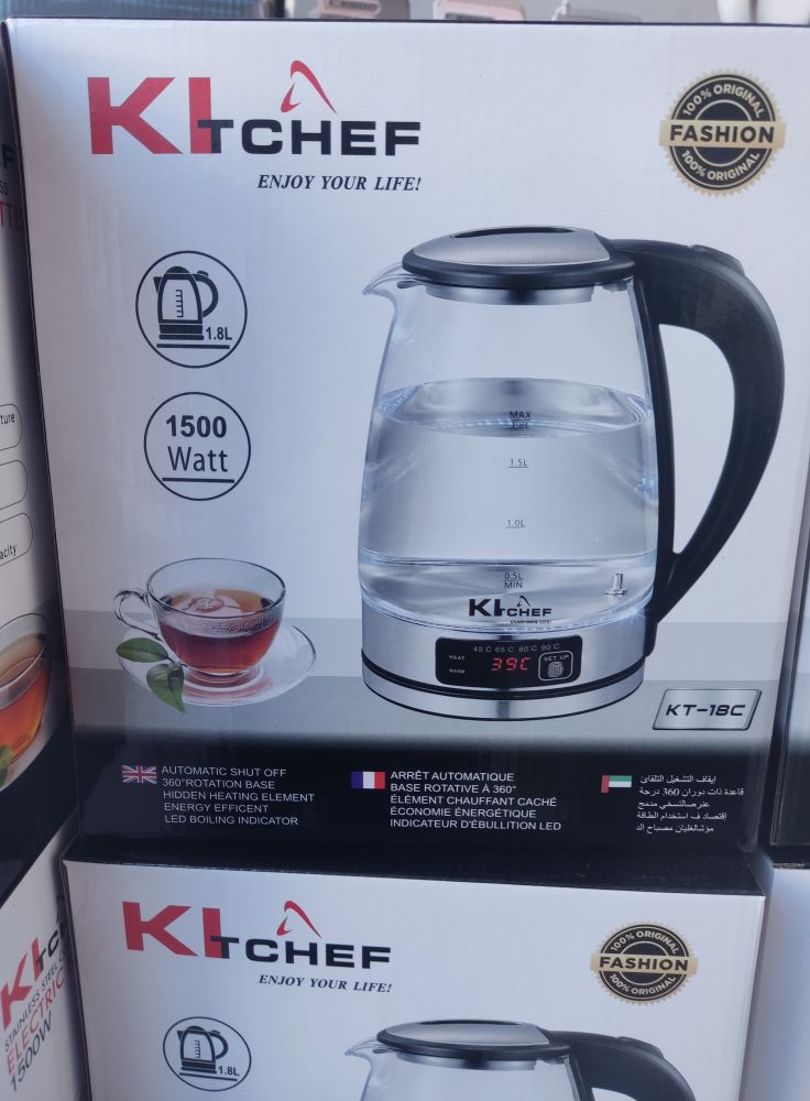 Bouilloire Kitchef 1500w 1.8L Led