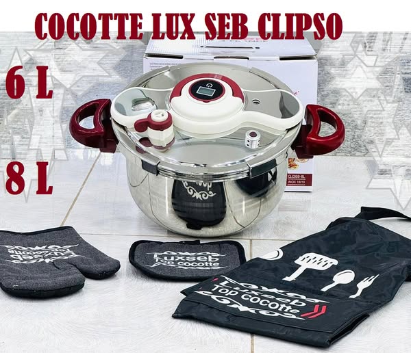 Cocotte 6L/8L LUXSEB Original 18/10 + cadeau🎁 🇫🇷