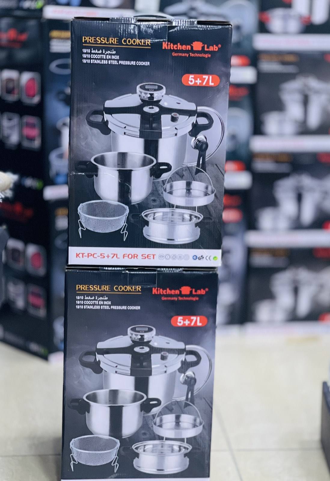 Pack Cocotte 8 pieces Kitchen Lab 5 + 7 L كوكوطة