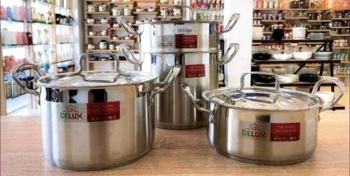 Serie de batterie Delux marmitte 2L/4L/6L avec couscoussier