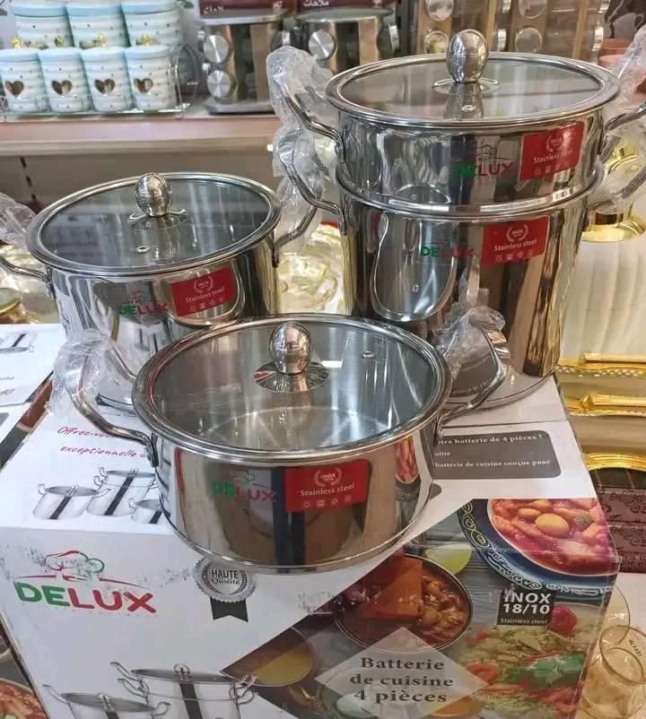 Serie de batterie Delux marmitte 2L/4L/6L avec couscoussier