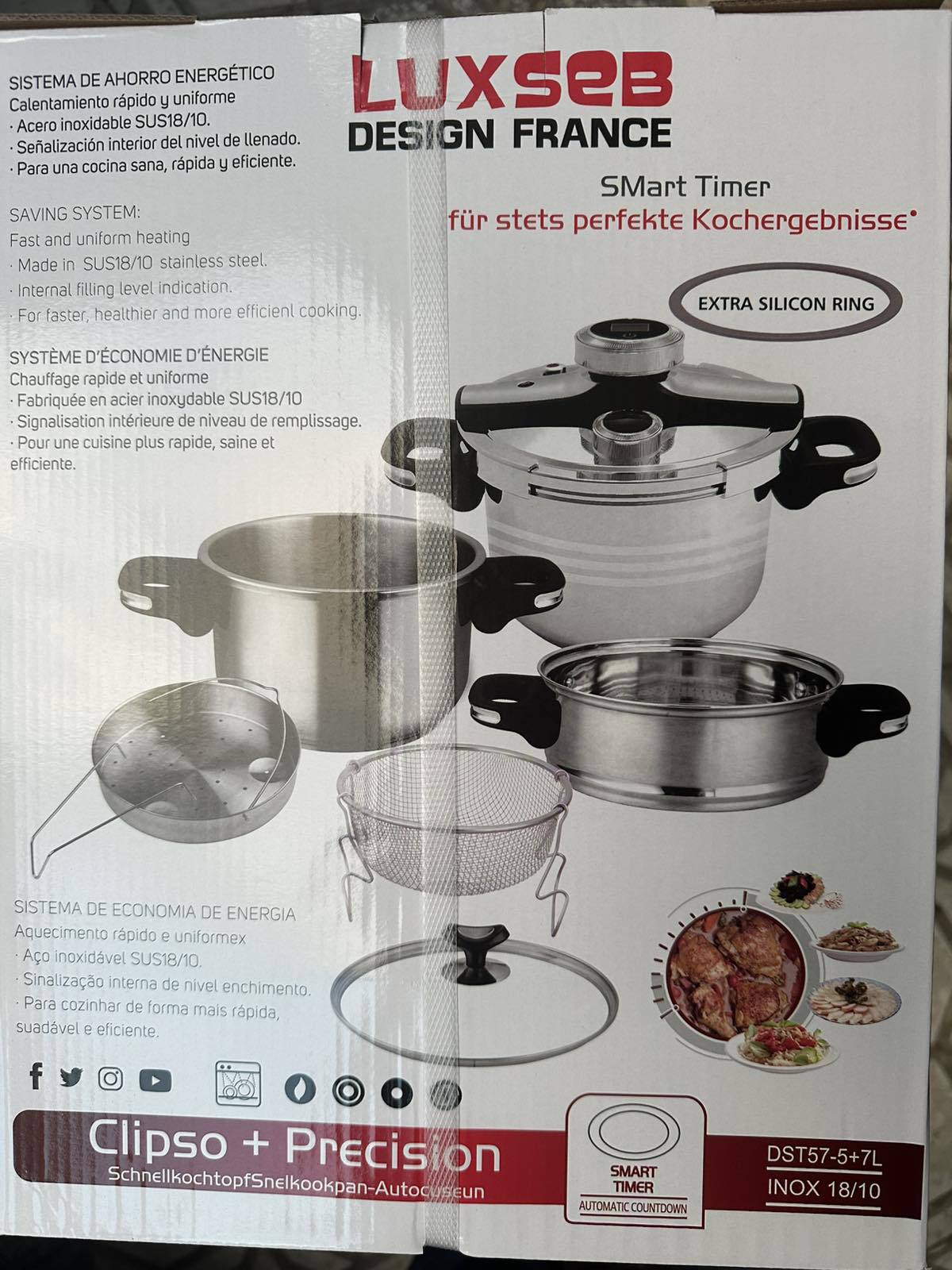 Cocotte LUXSEB 7l+5l 8 pieces