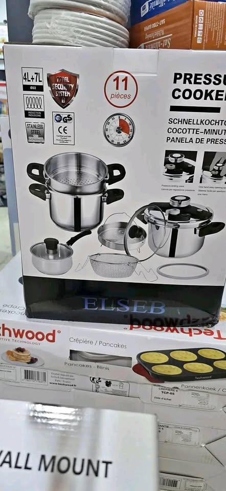 Cocotte 4+7l 11 pieces 18/10 inox