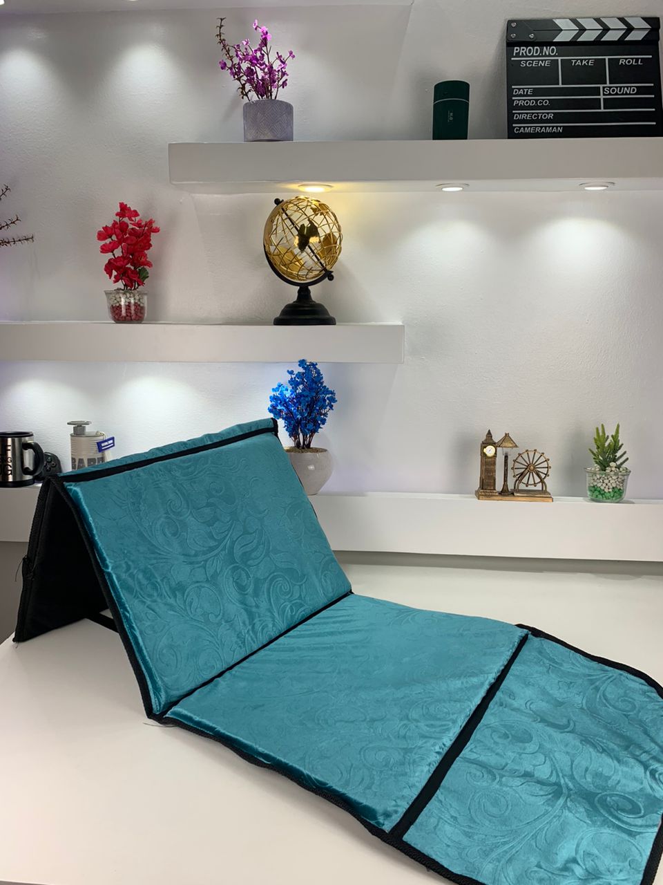 Tapis de Prière Sultan Pliable avec Dossier – سجادة صلاة سلطان قابلة للطي مع مسند ظهر