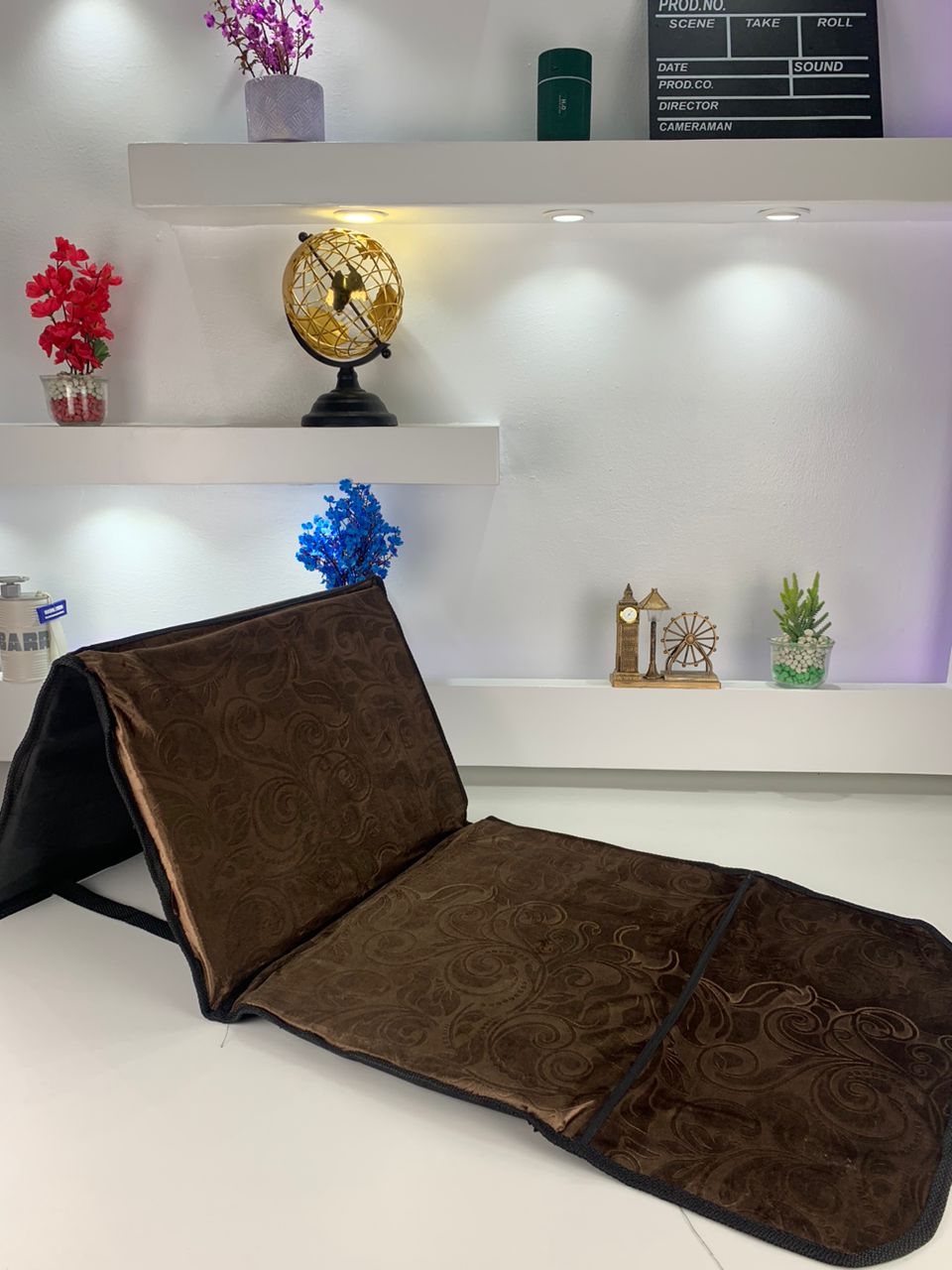 Tapis de Prière Sultan Pliable avec Dossier – سجادة صلاة سلطان قابلة للطي مع مسند ظهر