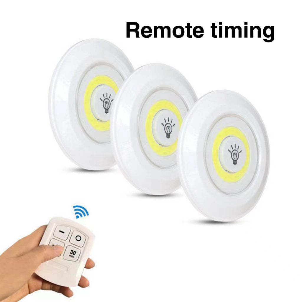 Kit de 3 lampes Led sans fil avec télécommande
