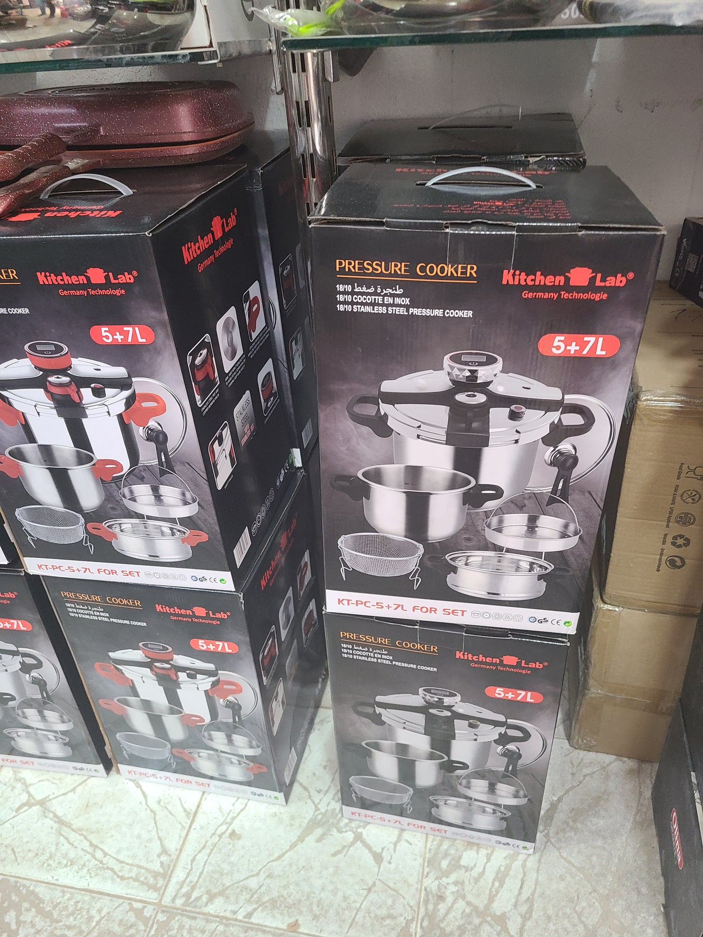 Pack Cocotte 8 pieces Kitchen Lab 5 + 7 L كوكوطة