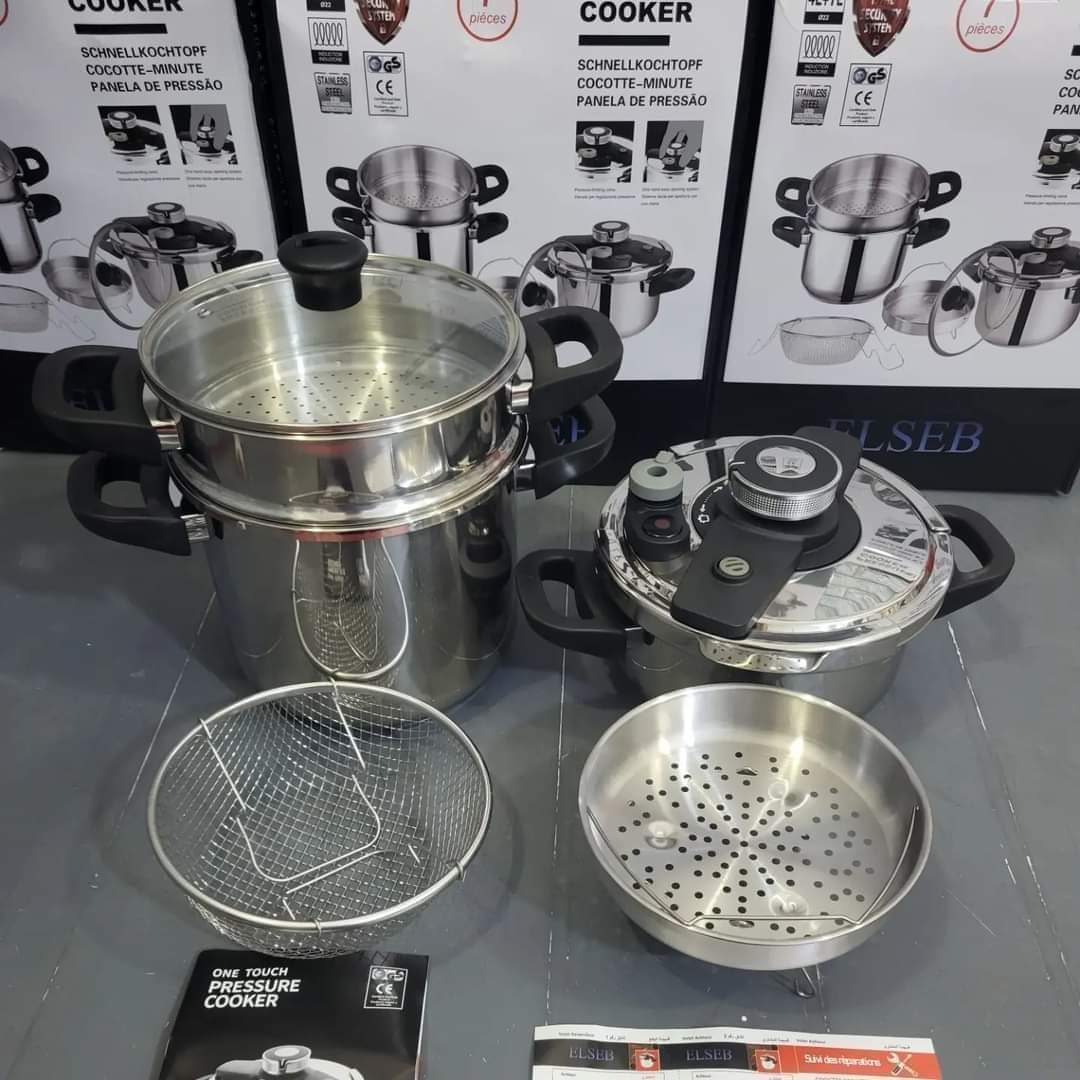 Cocotte Elseb 9pieces 4L+7L Inox 18/10