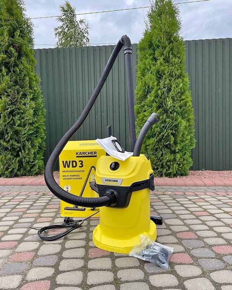 Karcher Aspirateur eau et poussière KARCHER WD3 - Cuve inox - 1000W (Fonction soufflerie)