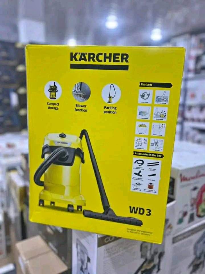 Karcher Aspirateur eau et poussière KARCHER WD3 - Cuve inox - 1000W (Fonction soufflerie)