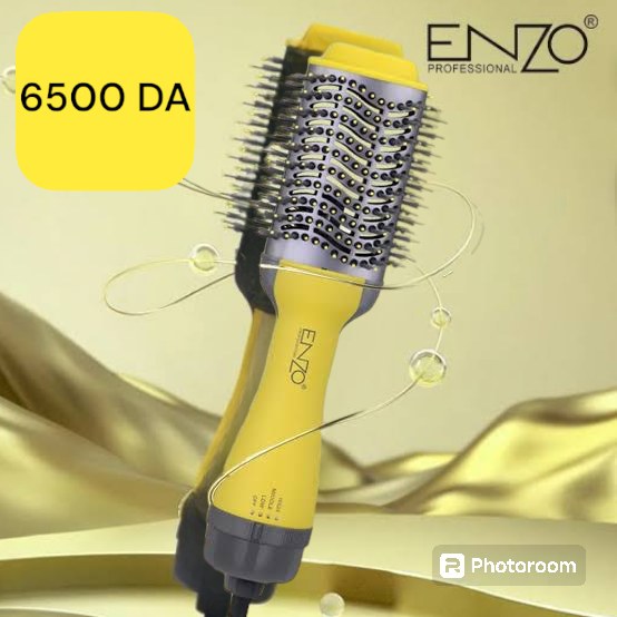 ENZO PROFESSIONAL مجفف شعر متعدد الوظائف، فرشاة تسخين 1300 واط En 4116