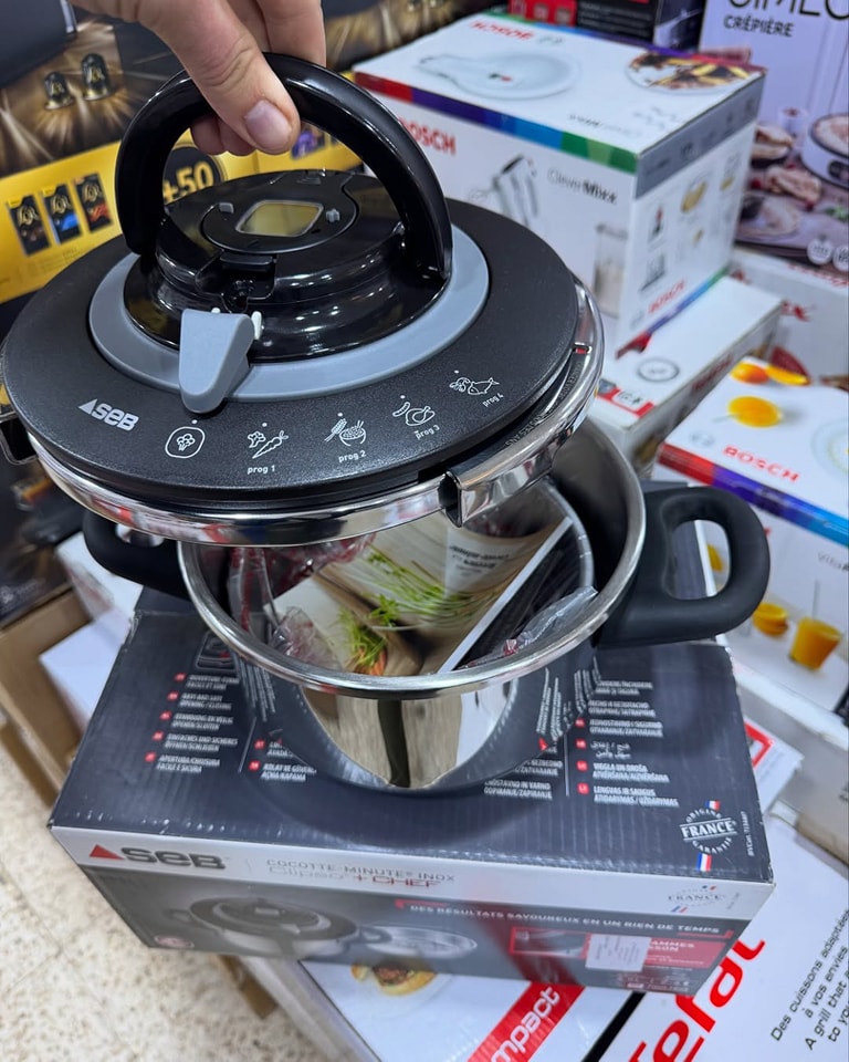 Cocotte Seb +CHEF Cocotte Minute 4.5L /6L /8L/10L 4Programmes كوكوطة