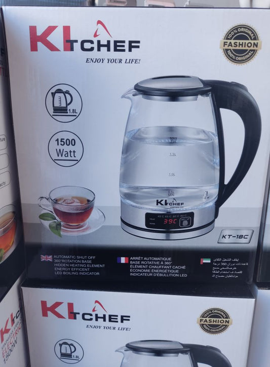 Bouilloire Kitchef 1500w 1.8L Led