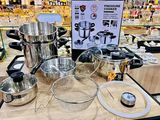 Cocotte 4+7l 11 pieces 18/10 inox