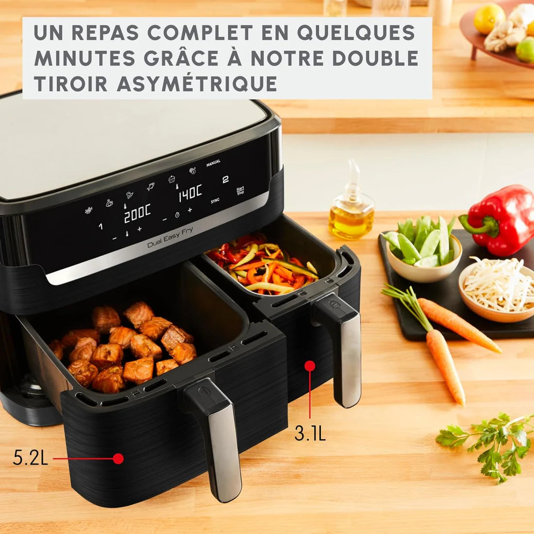 Air Fryer Moulinex Double back 8.3L