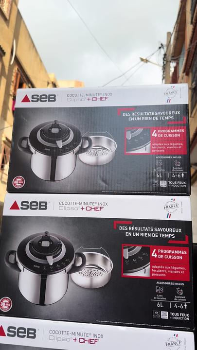 Cocotte Seb +CHEF Cocotte Minute 4.5L /6L /8L/10L 4Programmes كوكوطة
