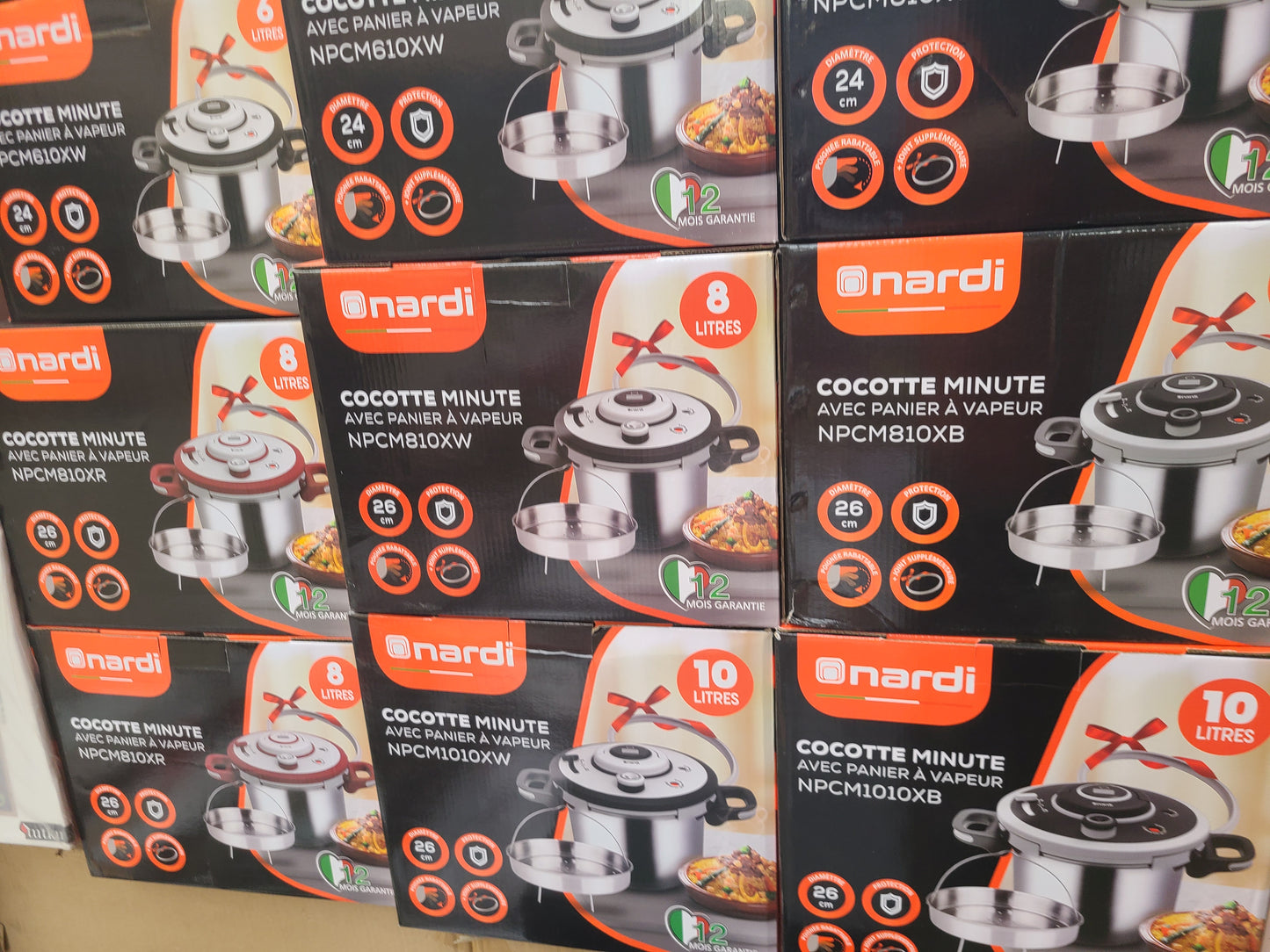 COCOTTE CLIPSO NARDI CUISINECHEF6/8/10L AVEC MINUTEUR